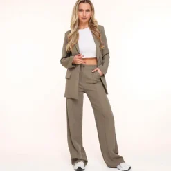 Olivia & Kate Broeken-Army Groene Basic-Pantalon