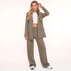 Olivia & Kate Broeken-Army Groene Basic-Pantalon