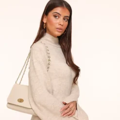 Olivia & Kate Truien-Beige Gebreide Oversized-Trui