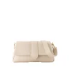 Olivia & Kate Tassen-Beige Leren Horizontale Puffy-Tas
