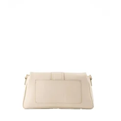 Olivia & Kate Tassen-Beige Leren Horizontale Puffy-Tas
