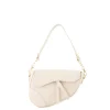 Olivia & Kate Tassen-Beige Leren Saddle-Tas