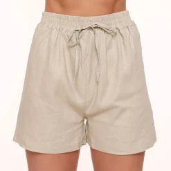 Olivia & Kate Broeken-Beige Linnen-Short