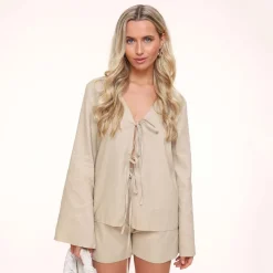Olivia & Kate Vesten-Beige Linnen-Vestje