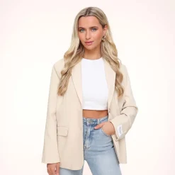 Olivia & Kate Blazers-Beige Studio Basic-Blazer