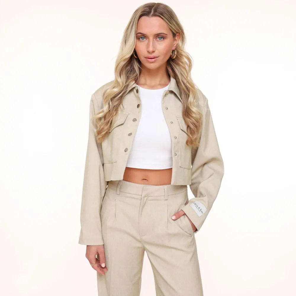Olivia & Kate Jassen-Beige Studio Cropped-Jasje
