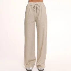Olivia & Kate Broeken-Beige Tall Linnen-Broek