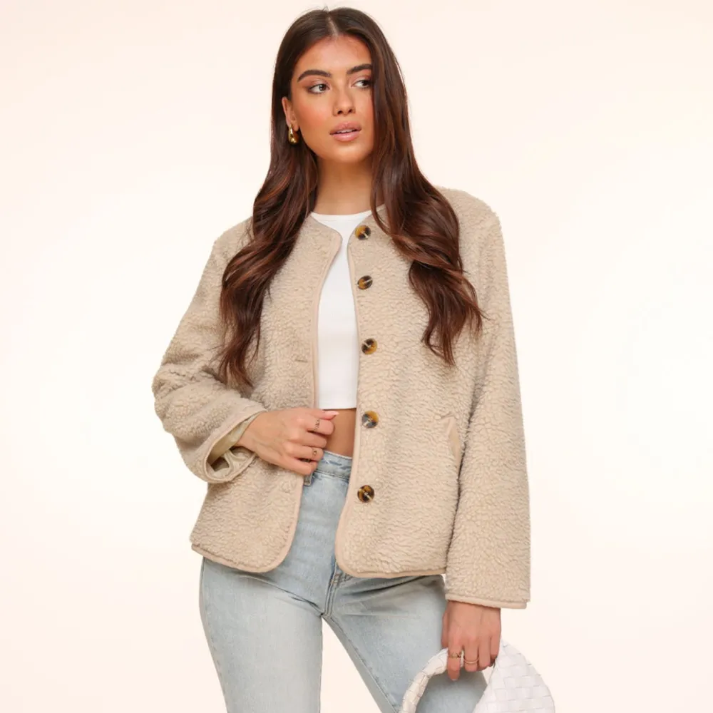 Olivia & Kate Vesten-Beige Teddy-Jas