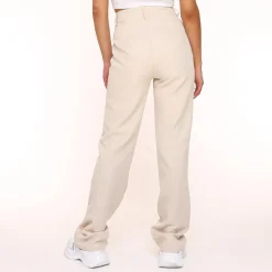 Olivia & Kate Broeken-Beige Tracie Rechte-Pantalon