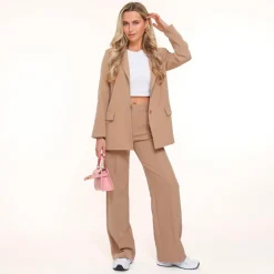 Olivia & Kate Broeken-Camel Basic-Pantalon