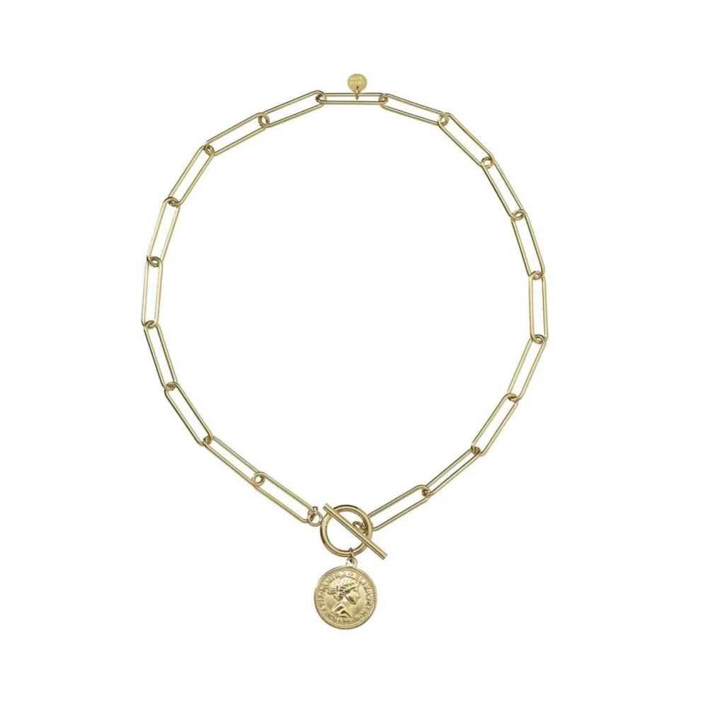 Olivia & Kate Kettingen-Coin Chain Golden-Necklace