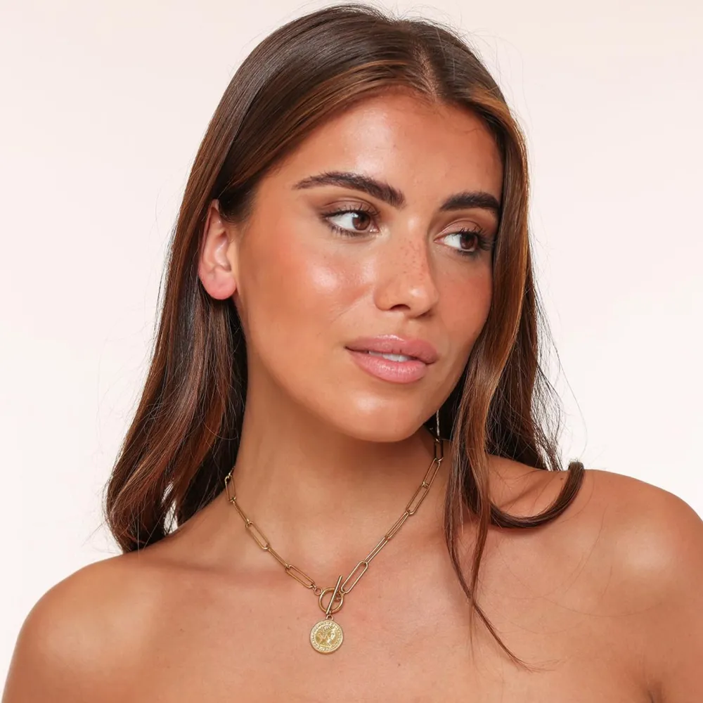Olivia & Kate Kettingen-Coin Chain Golden-Necklace