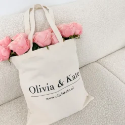 Olivia & Kate Tops-Creme Canvas-Tas