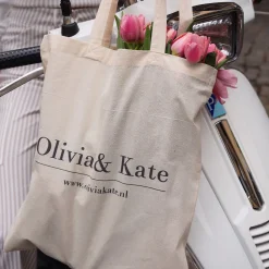 Olivia & Kate Tops-Creme Canvas-Tas