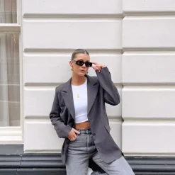 Olivia & Kate Blazers-Donker Grijze Classic-Blazer