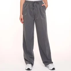 Olivia & Kate Broeken-Donkergrijze Studio Witte Rand-Pantalon