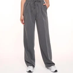 Olivia & Kate Broeken-Donkergrijze Studio Witte Rand-Pantalon