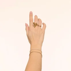 Olivia & Kate Ringen-Gouden Chunky Hart-Ring