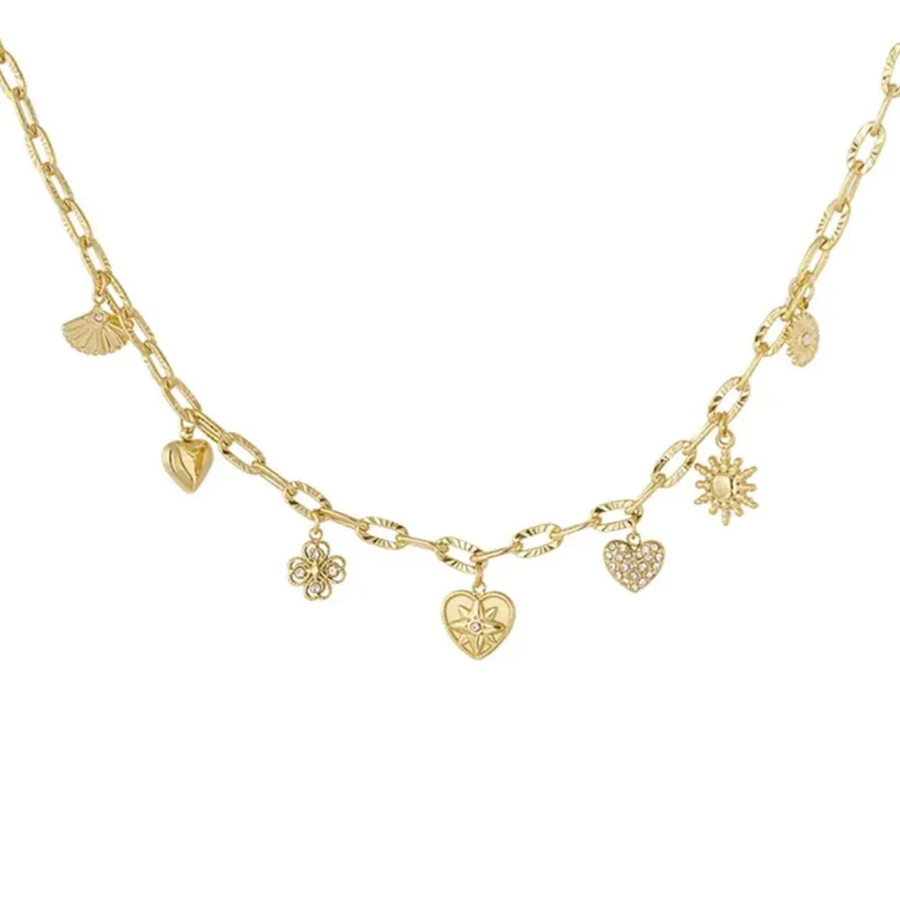 Olivia & Kate Kettingen-Gouden Kleine Bedels Schakel-Ketting