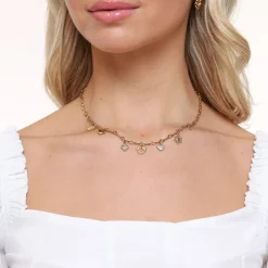 Olivia & Kate Kettingen-Gouden Kleine Bedels Schakel-Ketting