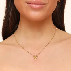 Olivia & Kate Kettingen-Gouden Statement Hartjes-Ketting