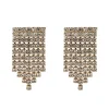 Olivia & Kate Oorbellen-Gouden Vierkante Strass-Oorbellen