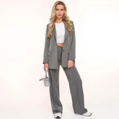 Olivia & Kate Broeken-Grijze Basic-Pantalon