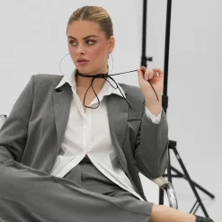 Olivia & Kate Broeken-Grijze Basic-Pantalon