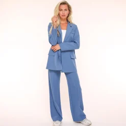 Olivia & Kate Blazers-Lichtblauwe Basic Rechte-Blazer