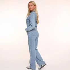 Olivia & Kate Jumpsuits-Lichtblauwe Denim Ls-Jumpsuit