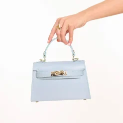 Olivia & Kate Tassen-Lichtblauwe Gouden Details-Tas