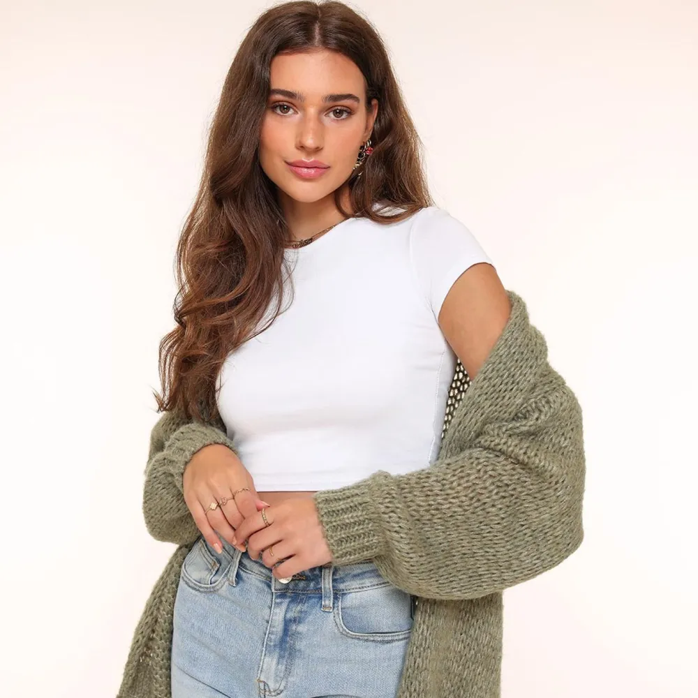 Olivia & Kate Vesten-Lichte Army Groene Wollen-Vest