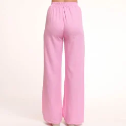 Olivia & Kate Broeken-Lichtroze Tall Linnen-Broek