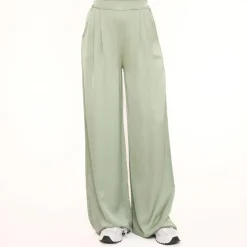 Olivia & Kate Broeken-Mintgroene Tall Satijnen-Broek