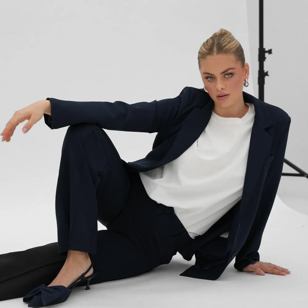 Olivia & Kate Blazers-Navy Blauwe Basic-Blazer