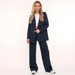 Olivia & Kate Broeken-Navy Blauwe Basic-Pantalon