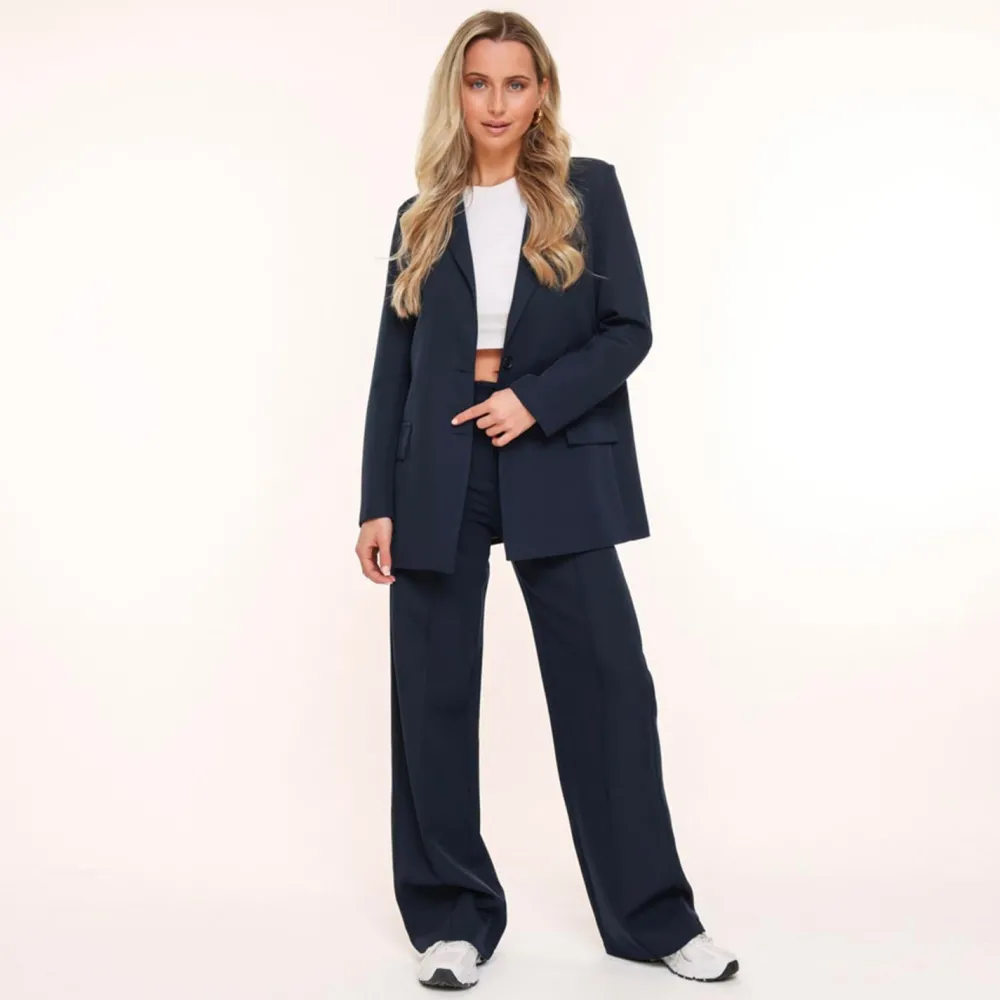 Olivia & Kate Broeken-Navy Blauwe Basic-Pantalon