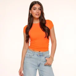 Olivia & Kate Tops-Oranje Basic Ss-Top