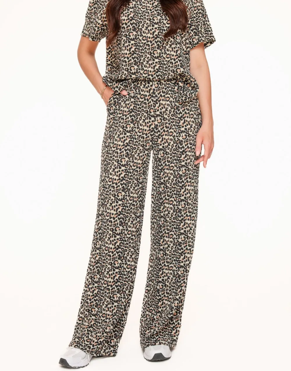 Olivia & Kate Broeken-Panterprint Plisse-Broek