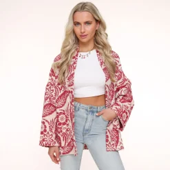 Olivia & Kate Vesten-Rode Print Ls-Jasje
