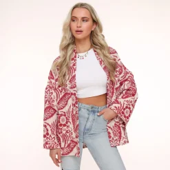 Olivia & Kate Vesten-Rode Print Ls-Jasje