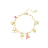 Olivia & Kate Armbanden-Roze Details Ronde Schakel-Armband