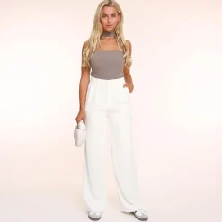 Olivia & Kate Tops-Taupe Choker-Top