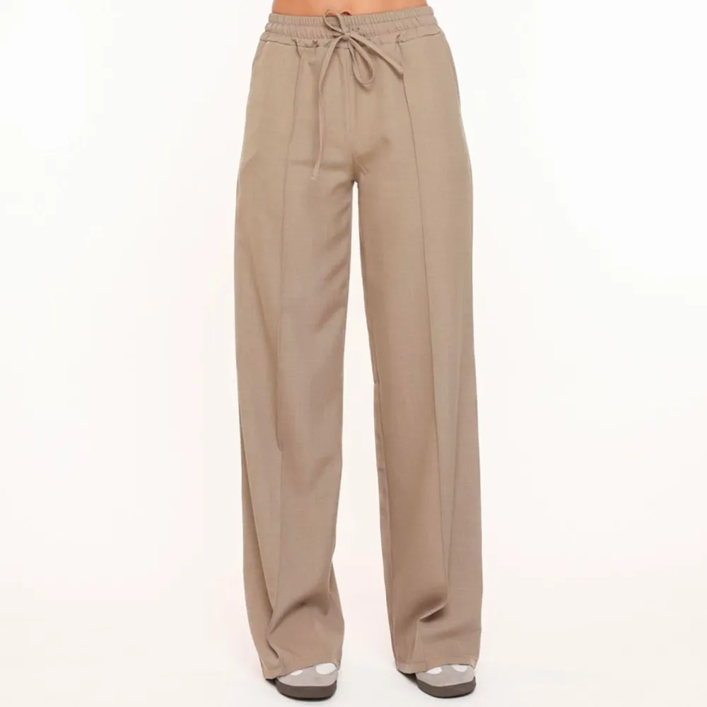 Olivia & Kate Broeken-Taupe Doorlopende Naden-Broek