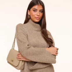 Olivia & Kate Truien-Taupe Gebreide Oversized-Trui