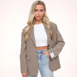 Olivia & Kate Blazers-Taupe Studio Basic-Blazer