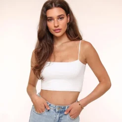 Olivia & Kate Tops-Witte Basic Bandeau-Top