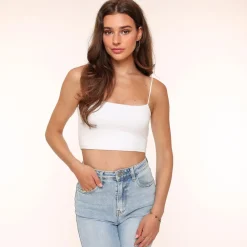 Olivia & Kate Tops-Witte Basic Bandeau-Top