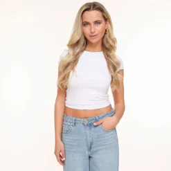 Olivia & Kate Tops-Witte Basic Ss-Top