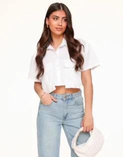 Olivia & Kate Tops-Witte Ss-Blouse